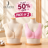 Premium Button Bra – Everyday Comfort & Secure Fit | Pack of 2
